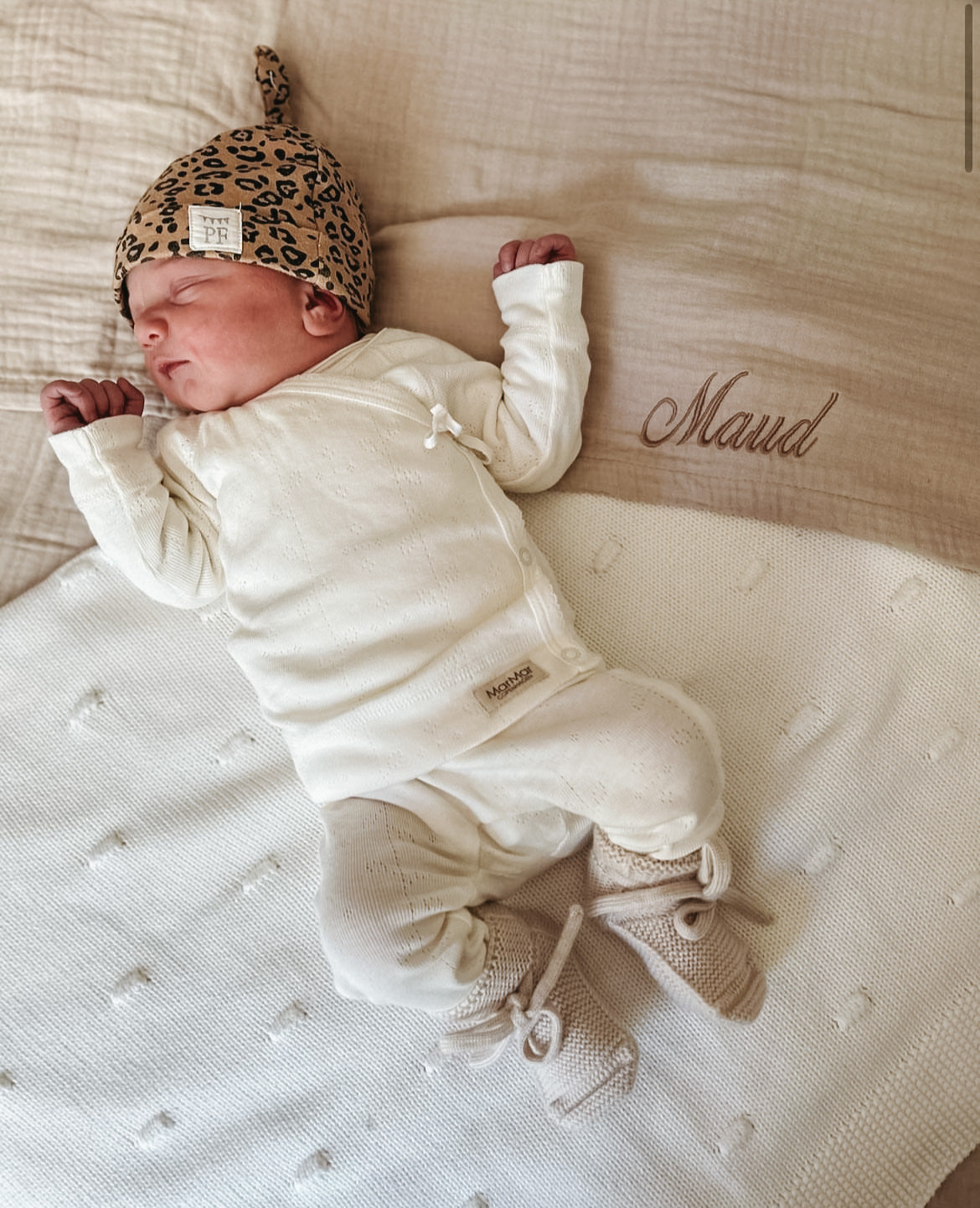 Mousseline deken - Sand