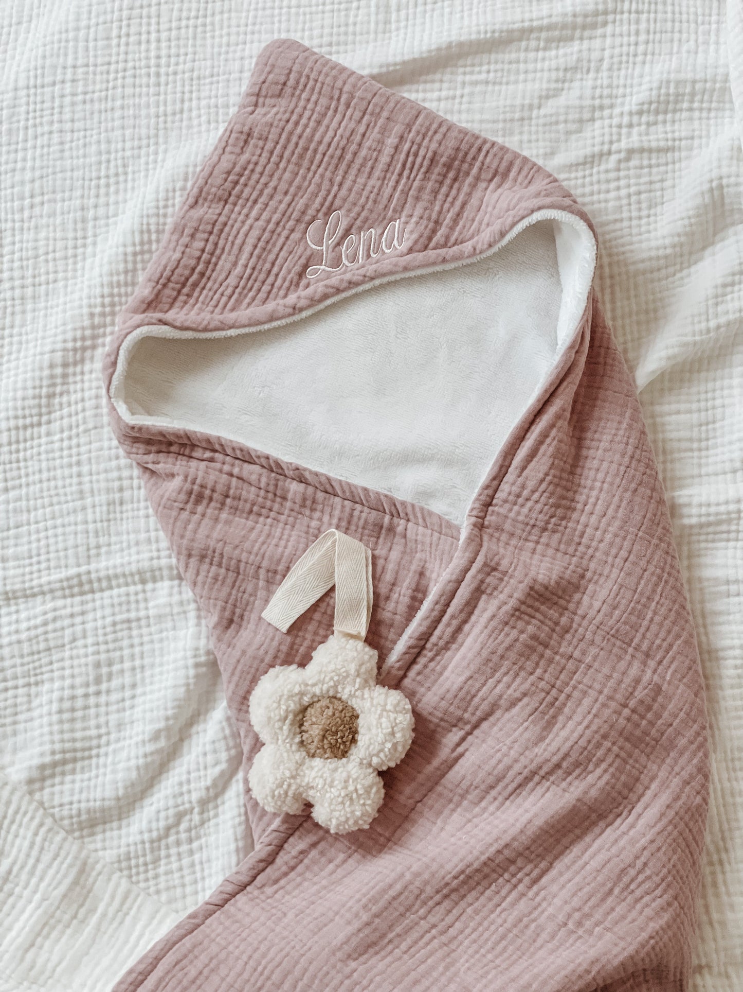 Omslagdoek bamboe - Blush Pink|