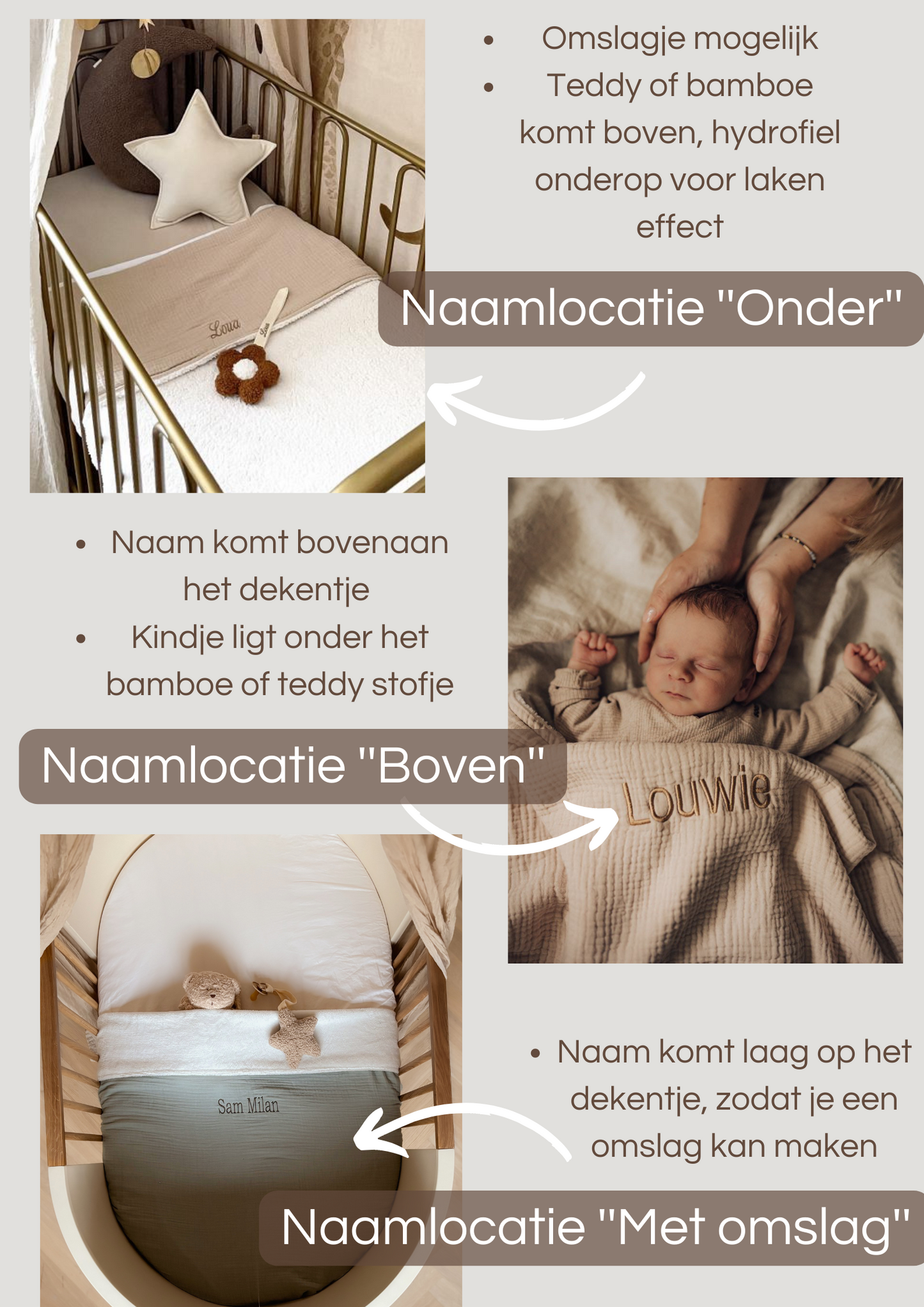 Bamboe deken wieg formaat - Blush Pink