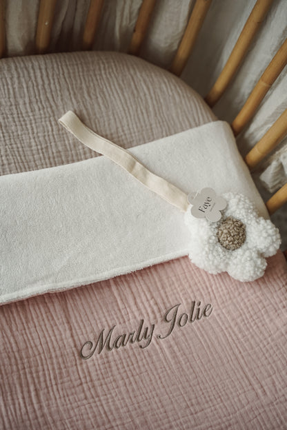 Bamboe deken ledikant formaat - Soft Pink|