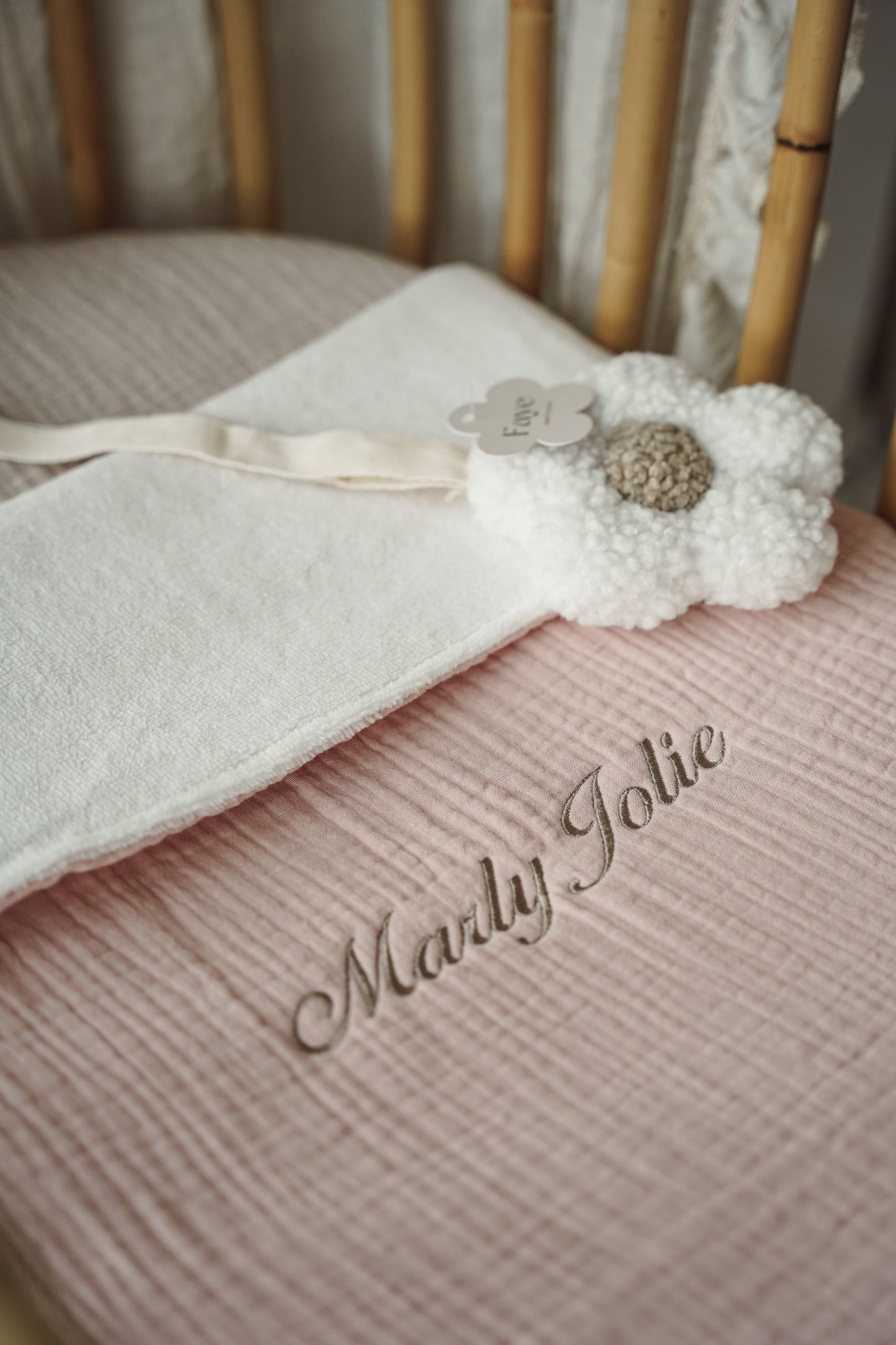 Bamboe deken Wieg/ Ledikant deken - Soft Pink