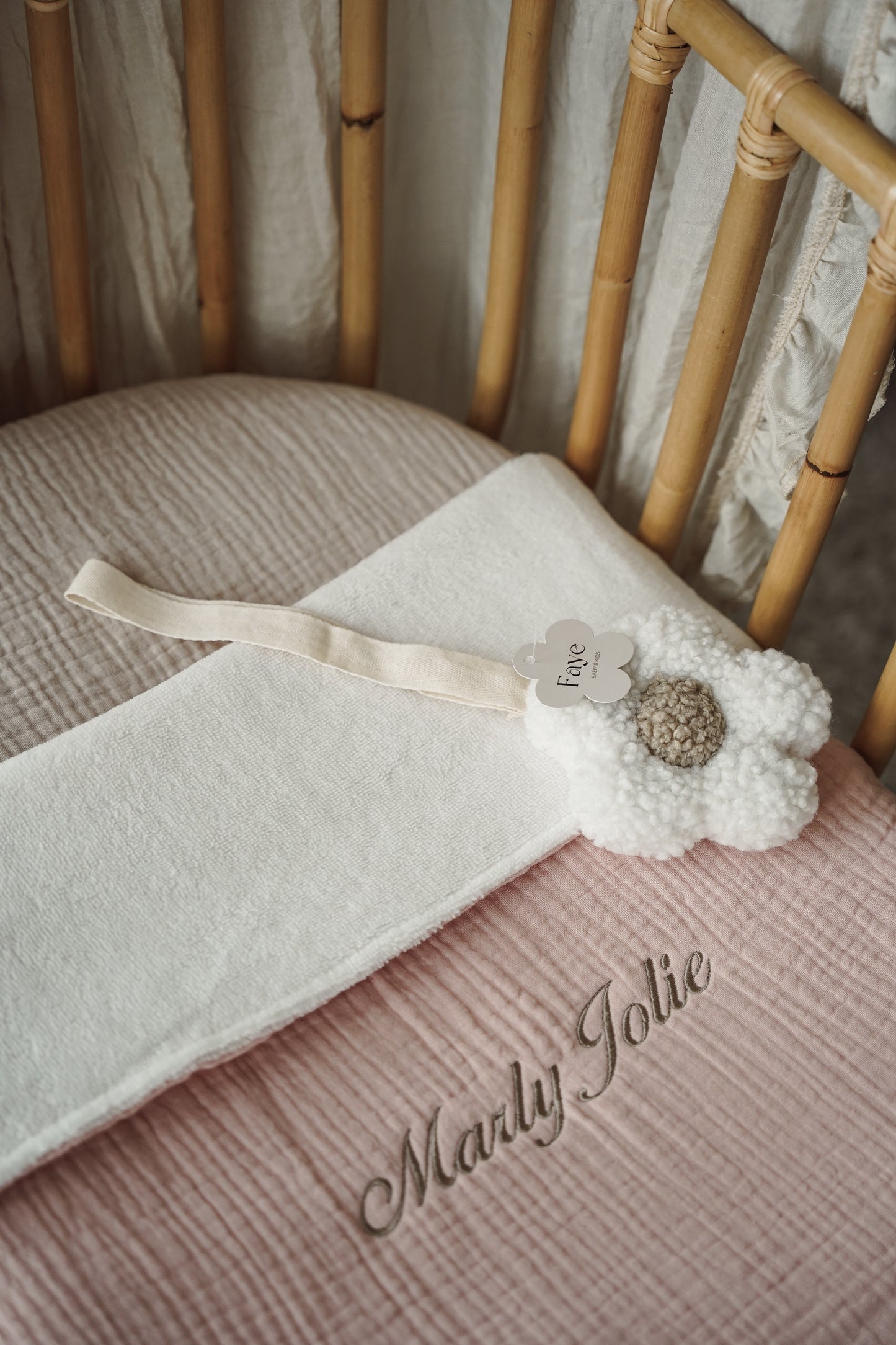 Bamboe deken Wieg/ Ledikant deken - Soft Pink